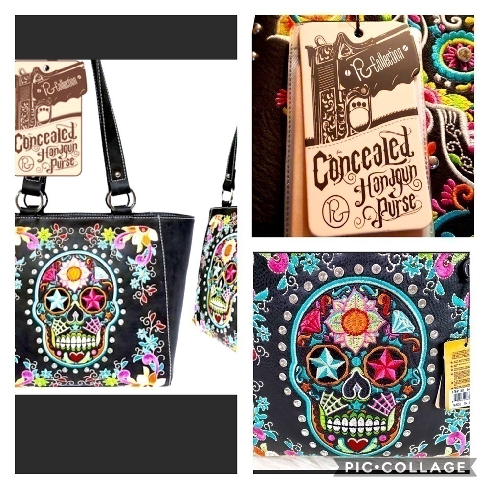 NEW Concealed Handgun Sugar Skull Purse